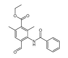 ethyl 3-benzamido-4-formyl-2,6-dimethylbenzoate Structure