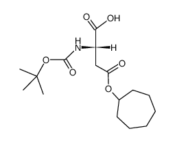 Boc-Asp(OChp)-OH Structure