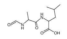 N-Formyl-DL-alanyl-DL-leucin结构式