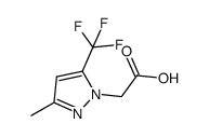 2-[3-methyl-5-(trifluoromethyl)pyrazol-1-yl]acetic acid结构式