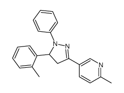 3-(6-Methyl-3-pyridyl)-1-phenyl-5-(p-tolyl)-2-pyrazoline picture