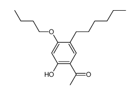 1-(4-Butoxy-5-hexyl-2-hydroxyphenyl)ethan-1-on结构式