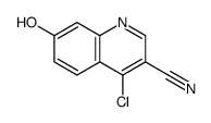 4-CHLORO-7-HYDROXY-QUINOLINE-3-CARBONITRILE structure