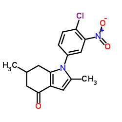 1-(4-Chloro-3-nitrophenyl)-2,6-dimethyl-1,5,6,7-tetrahydro-4H-indol-4-one Structure