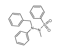 benzenesulfonic acid-(N'-benzyl-N-methyl-N'-phenyl-hydrazide)结构式