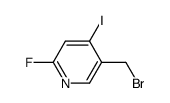 5-bromomethyl-2-fluoro-4-iodo-pyridine Structure