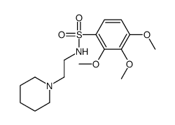 Benzenesulfonamide, N-(2-(1-piperidinyl)ethyl)-2,3,4-trimethoxy- structure