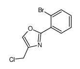 2-(2-bromophenyl)-4-(chloromethyl)-1,3-oxazole结构式