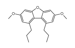 3,7-dimethoxy-1,9-dipropyldibenzofuran Structure