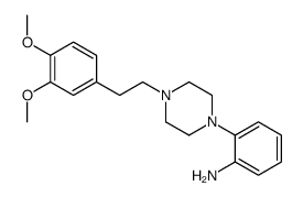 2-[4-[2-(3,4-dimethoxyphenyl)ethyl]piperazin-1-yl]aniline Structure