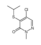 5-chloro-2-methyl-4-propan-2-ylsulfanylpyridazin-3-one结构式