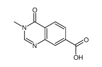 3-甲基-4-氧代-3,4-二氢喹唑啉-7-羧酸结构式