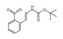 (E)-tert-butyl 2-(2-nitrobenzylidene)hydrazinecarboxylate Structure