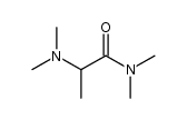 2-(dimethylamino)-propionic acid N,N-dimethylamide结构式