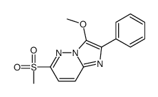 3-methoxy-6-methylsulfonyl-2-phenylimidazo[1,2-b]pyridazine Structure