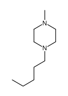 Piperazine, 1-methyl-4-pentyl- (9CI) Structure