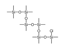 chloro-[[[[dimethyl(trimethylsilyloxy)silyl]oxy-dimethylsilyl]oxy-dimethylsilyl]oxy-dimethylsilyl]oxy-dimethylsilane Structure