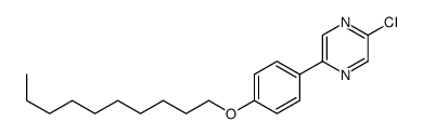 2-chloro-5-(4-decoxyphenyl)pyrazine Structure