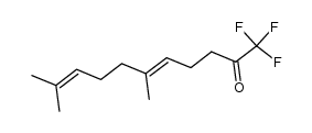 1,1,1-trifluoro-6,10-dimethyl-undeca-5,9-dien-2-one Structure