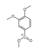 Methyl 3,4-Dimethoxy[7-13C]-benzoate结构式