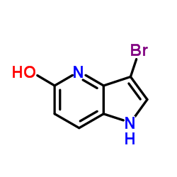 3-Bromo-5-hydroxy-4-azaindole structure