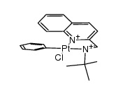 PtClPh(quin-2-CH=N-t-Bu)结构式