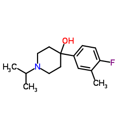 4-(4-Fluoro-3-methylphenyl)-1-isopropyl-4-piperidinol Structure