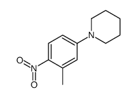 1-(3-methyl-4-nitrophenyl)piperidine结构式