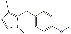 4-Iodo-5-(4-methoxy-benzyl)-1-methyl-1H-imidazole Structure