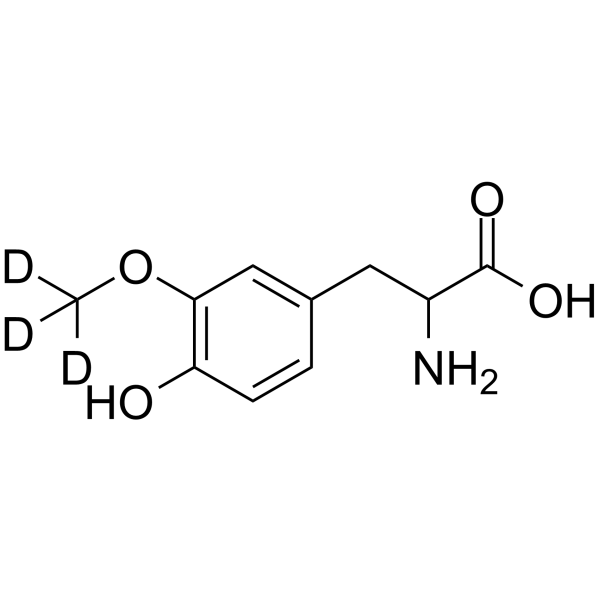 (rac)-3-O-Methyl DOPA-d3结构式