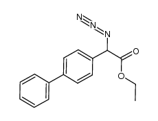 ethyl 2-azido-2-(biphenyl-4-yl)acetate结构式