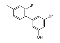 3-bromo-5-(2-fluoro-4-methylphenyl)phenol Structure