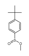 4-tert-butylbenzenesulfinic acid methyl ester结构式