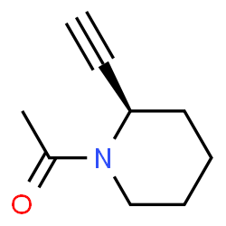 Piperidine, 1-acetyl-2-ethynyl-, (R)- (9CI)结构式