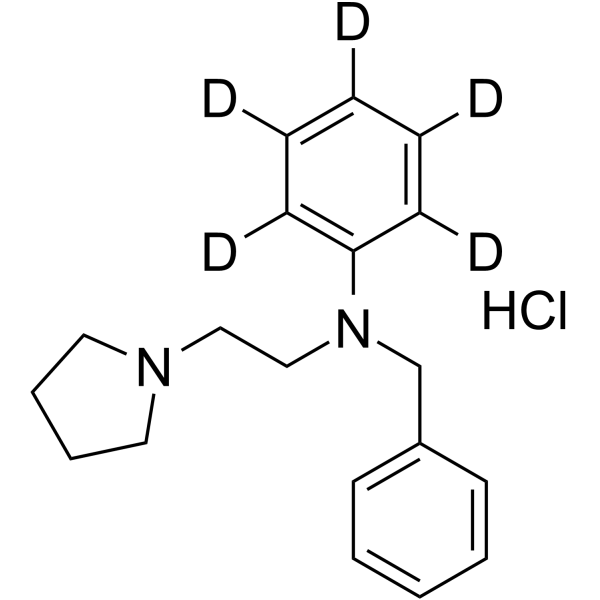 Histapyrrodine-d5 hydrochloride结构式