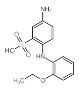 Benzenesulfonic acid,5-amino-2-[(2-ethoxyphenyl)amino]-结构式