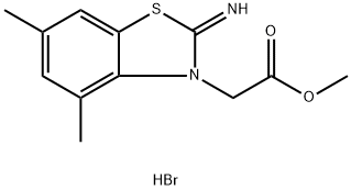 Methyl 2-(2-imino-4,6-dimethylbenzo[d]thiazol-3(2H)-yl)acetate hydrobromide structure