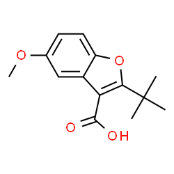 2-tert-butyl-5-methoxybenzofuran-3-carboxylic acid structure