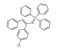 N-[1-(4-Chlorphenyl)-2-phenylvinyl]iminotriphenylphosphoran结构式