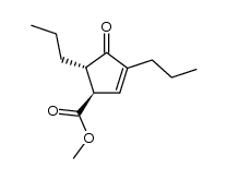 (1R,5S)-methyl 4-oxo-3,5-dipropylcyclopent-2-enecarboxylate Structure