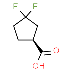 (1S)-3,3-二氟环戊烷-1-羧酸结构式