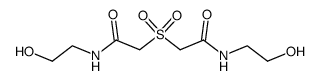 2,2'-sulfonylbis[N-(2-hydroxyethyl)acetamide] Structure