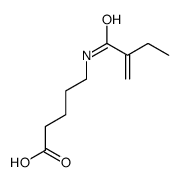 5-(2-methylidenebutanoylamino)pentanoic acid结构式