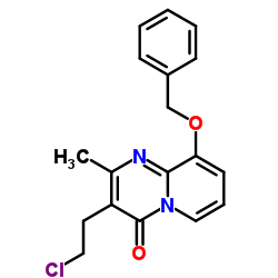 9-Benxyloxy-3-(2-Chloro ethyl)-2-methyl pyrido[1,2-a]pyrimidine-4-one structure