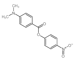 Benzoic acid,4-(dimethylamino)-, 4-nitrophenyl ester structure