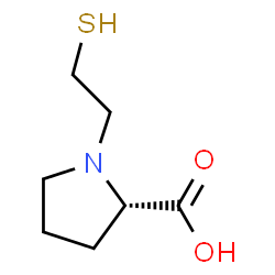 L-Proline, 1-(2-mercaptoethyl)- (9CI) structure