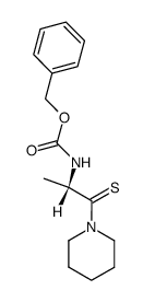 N-Carbobenzyloxy-L-alanine piperidine thioamide Structure