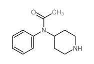 Acetamide,N-phenyl-N-4-piperidinyl- Structure