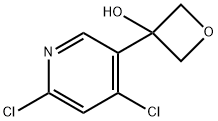 3-(4,6-Dichloro-3-pyridyl)oxetan-3-ol Structure