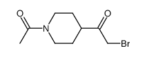 1-(1-acetyl-4-piperidinyl)-2-bromoEthanone结构式